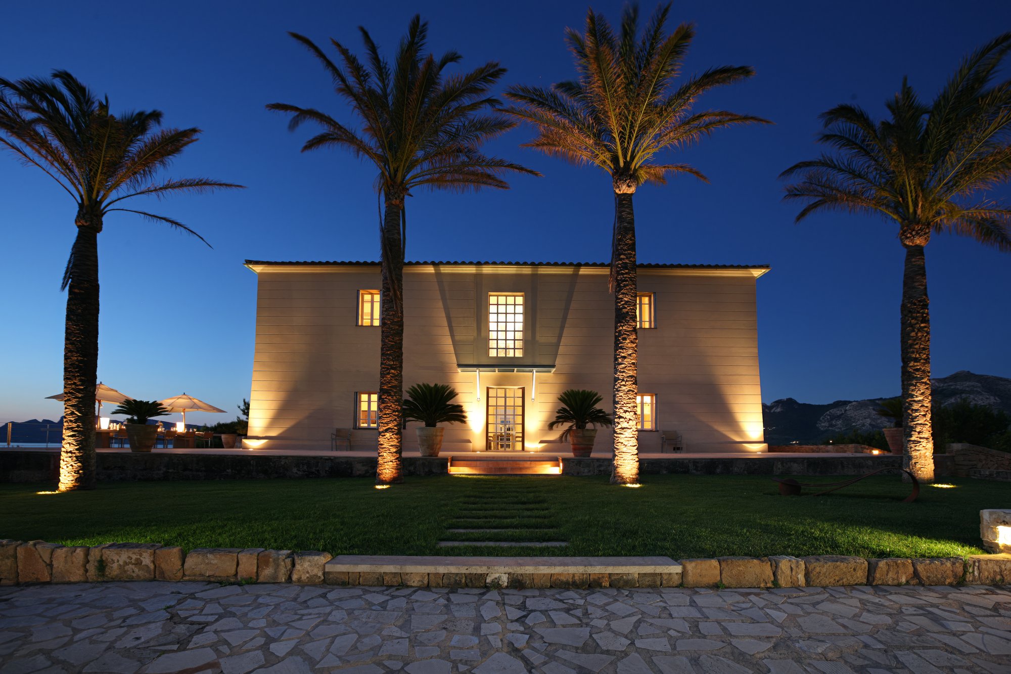 Estate at night