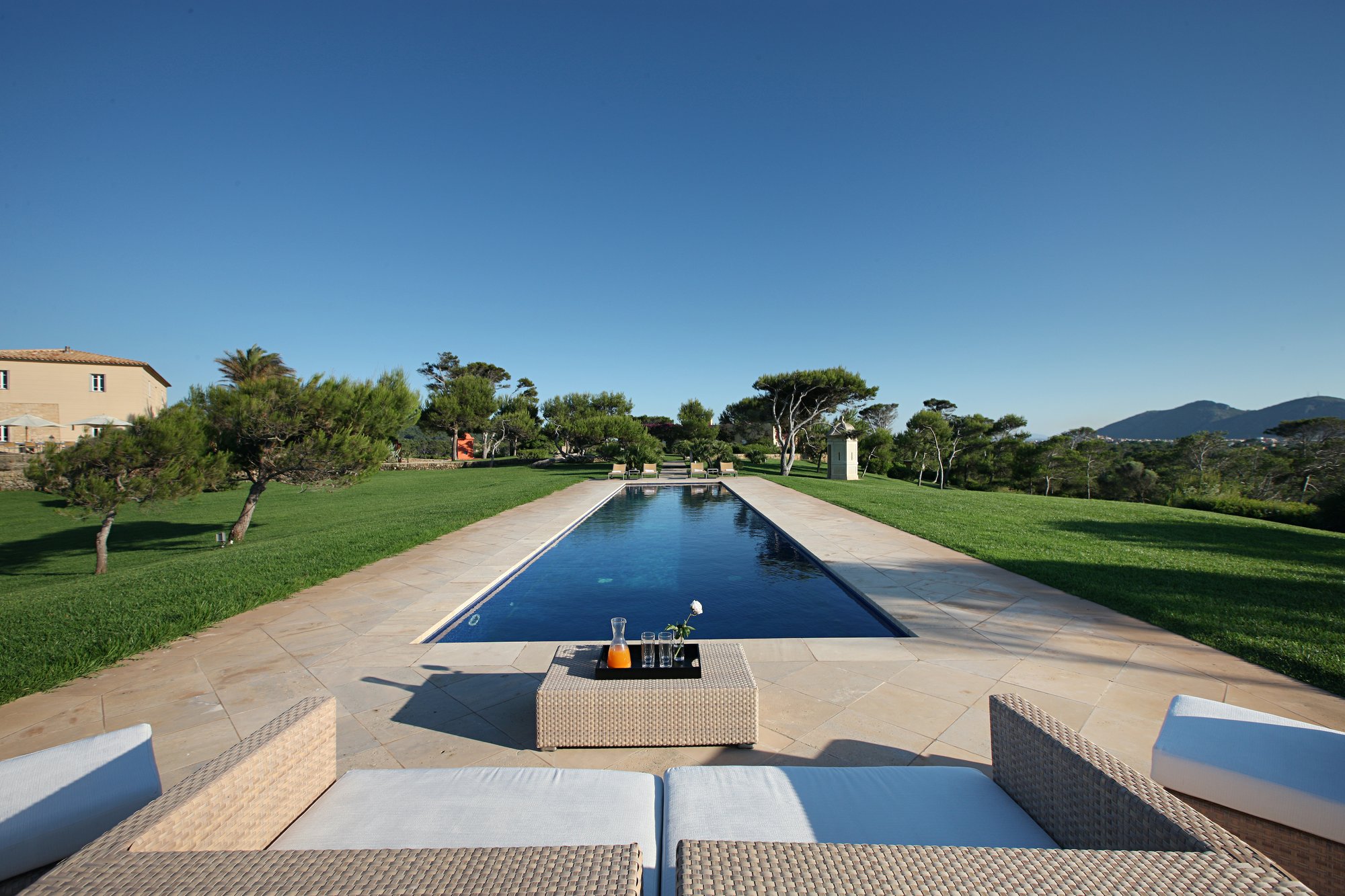 Pool and bay views